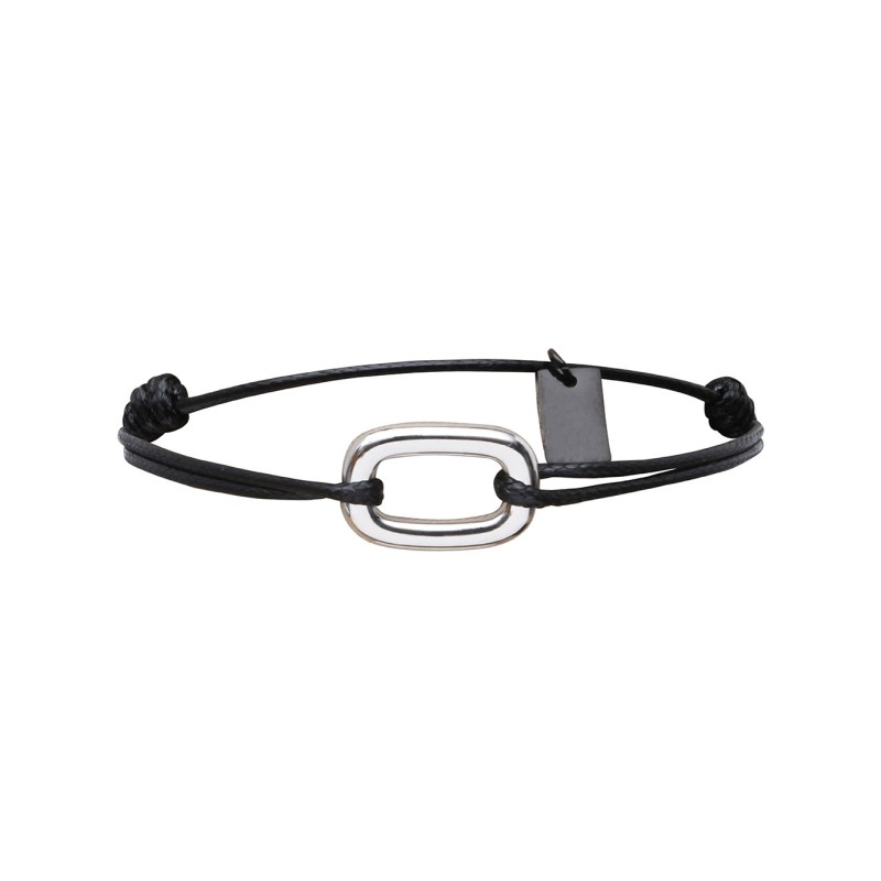 Bracelet Matteo Squircle Large noir
