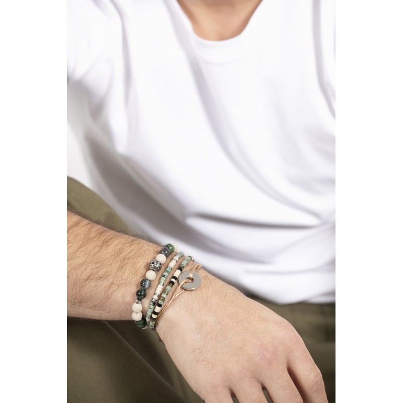 Bracelet Matteo Plaque crème
