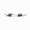 Bracelet Leo élastique howlite et onyx
