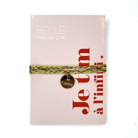 Bracelet Je t'm à l'infini