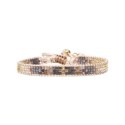 Bracelet Dream gold and grey Lina