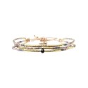 Bracelet Dream gold and grey Agathe