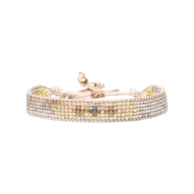 Bracelet Dream gold and grey Alba