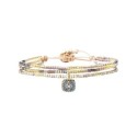 Bracelet Dream gold and grey Maya