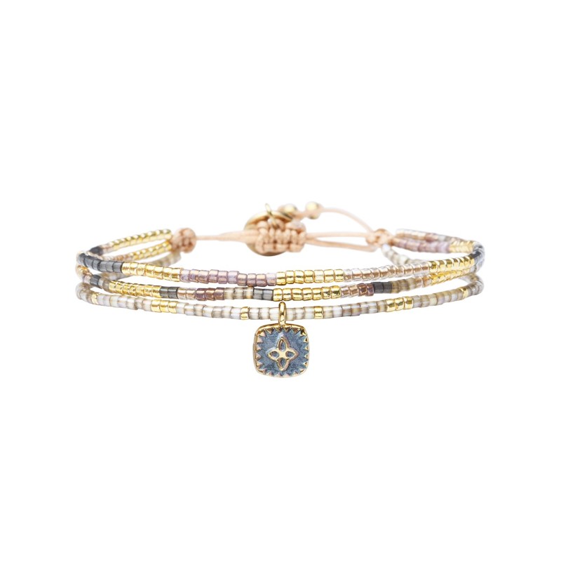 Bracelet Dream gold and grey Maya
