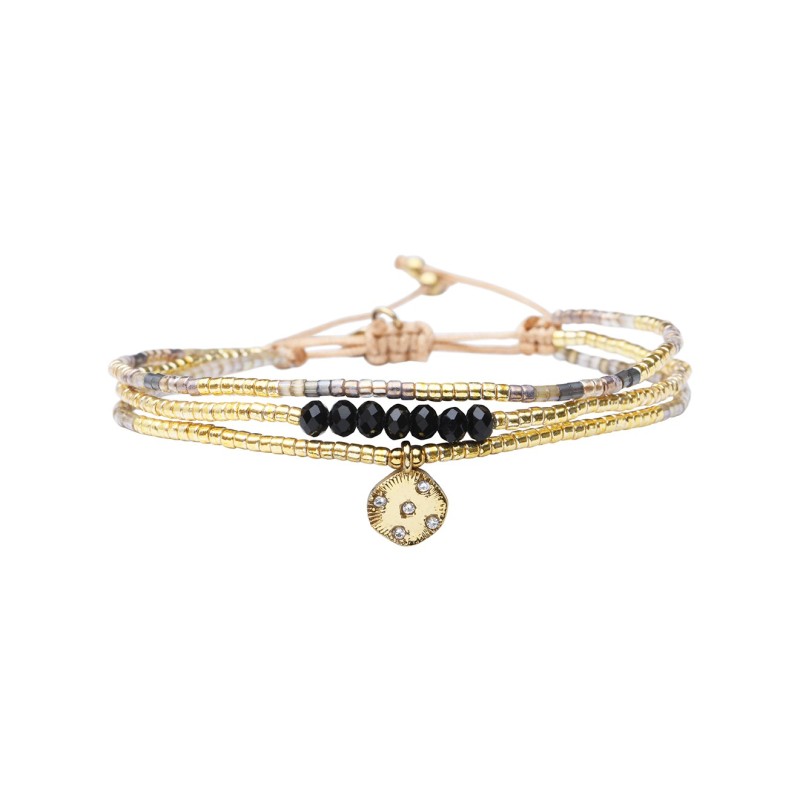 Bracelet Dream gold and grey Elya