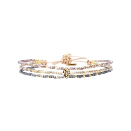 Bracelet Dream gold and grey Maya