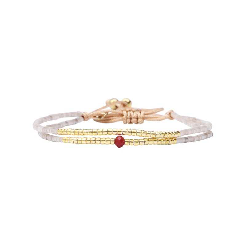 Bracelet Red love is the answer Ambre