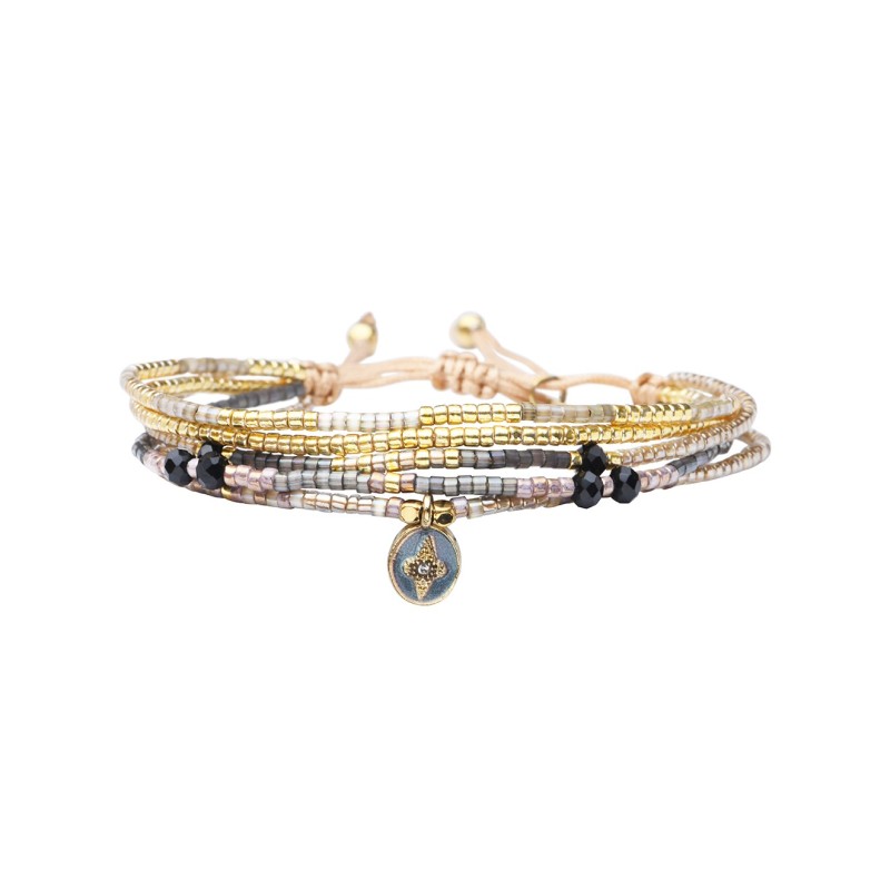 Bracelet Légende Dream gold and grey Fanny