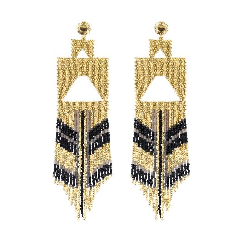 Paire de boucles d'oreilles Serena Black édition