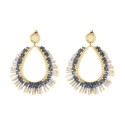 Paire de boucles d'oreilles Maya Semi-lunaire
