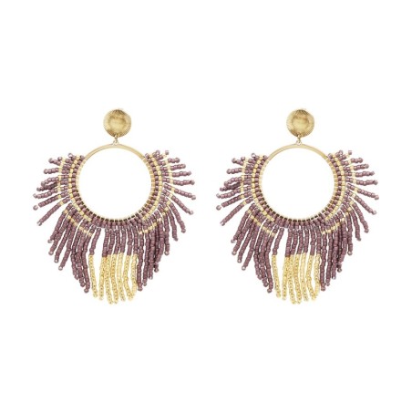 Paire de boucles d'oreilles Isla Bronze couture