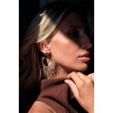 Paire de boucles d'oreilles Isla Bronze couture