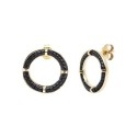 Paire de boucles d'oreilles Mira Black édition