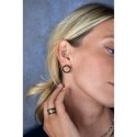 Paire de boucles d'oreilles Mira Black édition