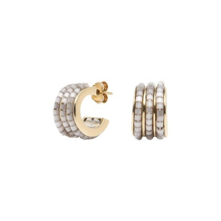 Paire de boucles d'oreilles Sélène Nude signature