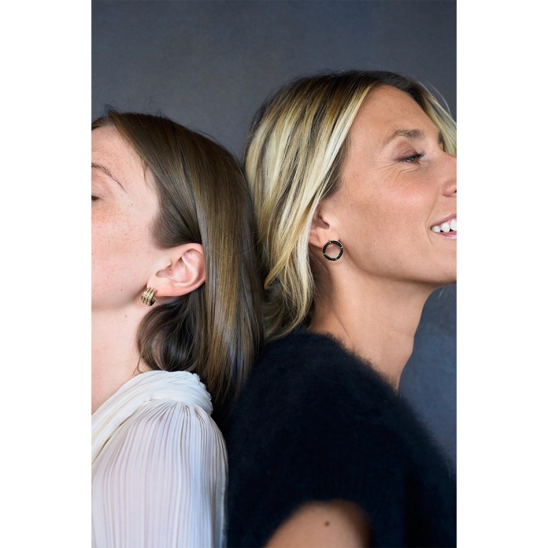 Paire de boucles d'oreilles Sélène Nude signature