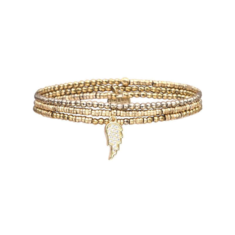 Bracelet 3 Tours Ness Aile d'ange