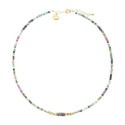 Collier Rim Turquoise africaine & Rubis zoïste