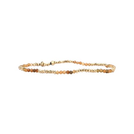 Bracelet Sarah élastique Tourmaline jaune