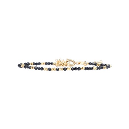 Bracelet Sarah Spinelle noir mix