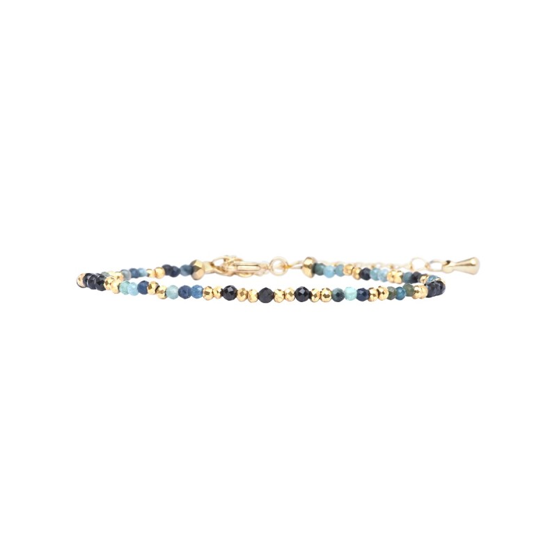 Bracelet Sarah Tourmaline bleue mix