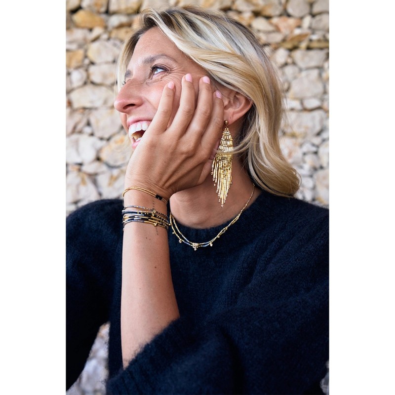 Paire de boucles d'oreilles Marylin Or