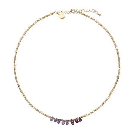 Collier Samarcande saphir mauve