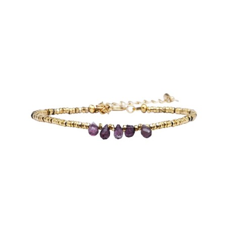 Bracelet Samarcande saphir mauve
