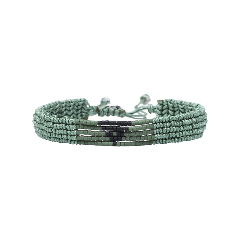 Bracelet César Vert Noir