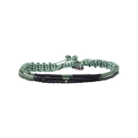 Bracelet César Vert Noir