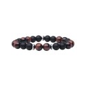 Bracelet Mika onyx Œil de Tigre rouge