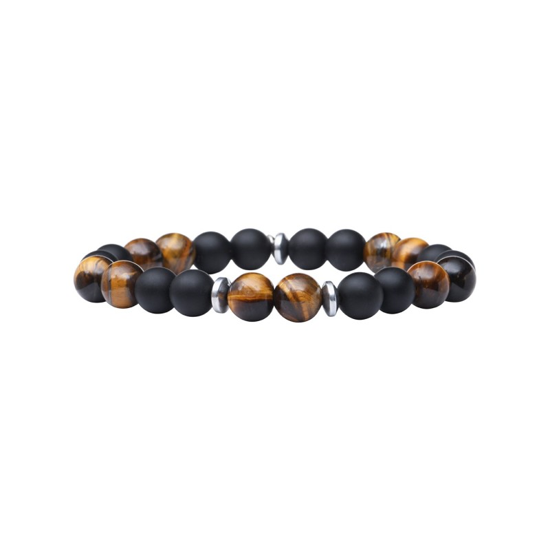 Bracelet Mika onyx Œil de Tigre
