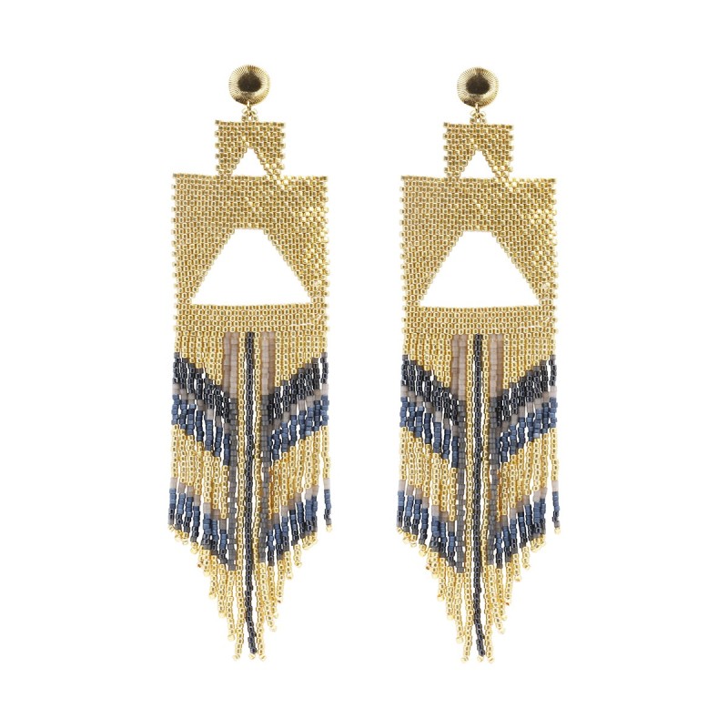 Paire de boucles d'oreilles Serena Semi-lunaire