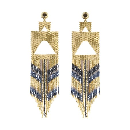 Paire de boucles d'oreilles Serena Semi-lunaire