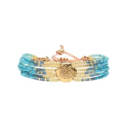 Bracelet Paradise blue Maldives Éventail