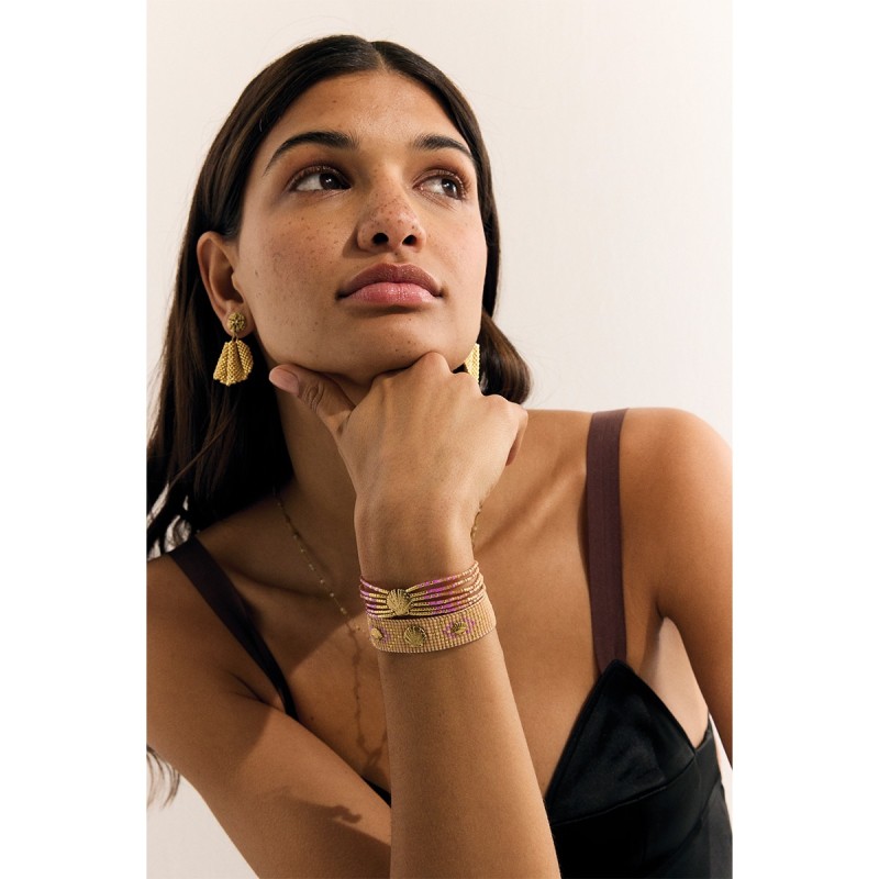 Bracelet Paradise Sahara triple Éventail