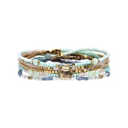 Bracelet Noha jungle Bali lucky belle Scarabée