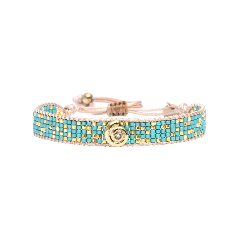 Bracelet Anamé blue Maldives Wild summer Nautile