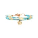 Bracelet Anamé blue Maldives Wild summer Éventail