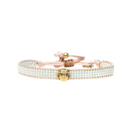 Bracelet Anamé Verde di positano Lucky belle Scarabée
