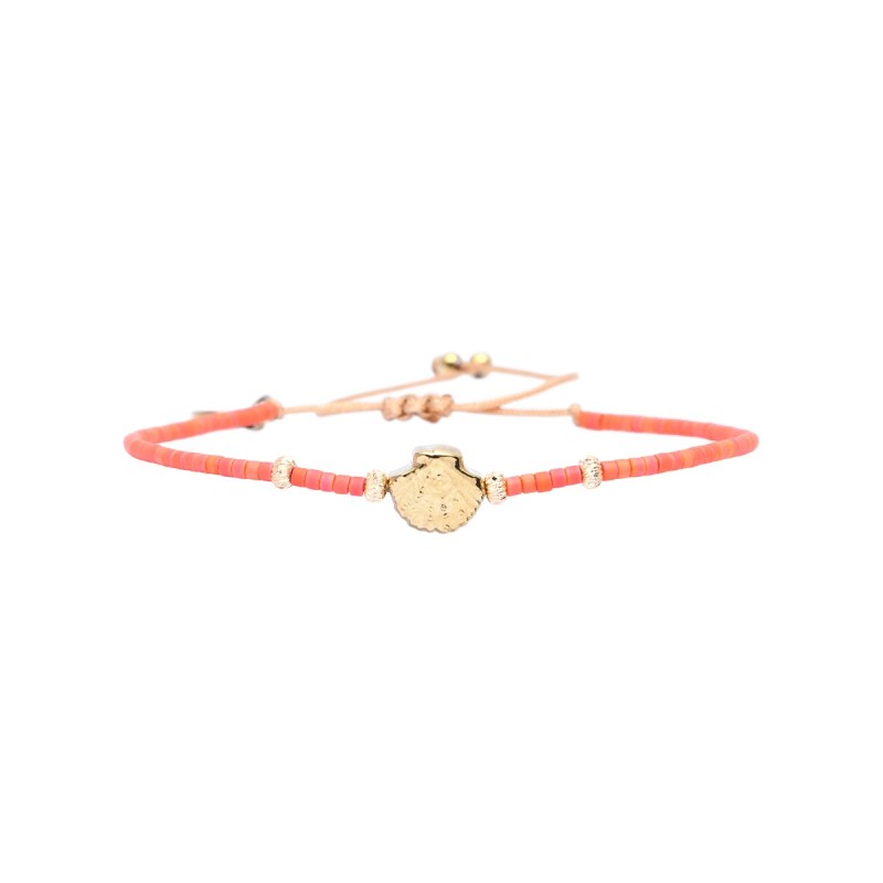 Bracelet Hizya Tulum Wild summer corail