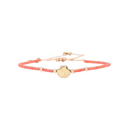 Bracelet Hizya Tulum Wild summer corail