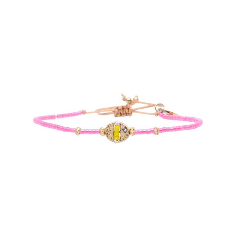Bracelet Hizya Miami Wild summer rose fluo