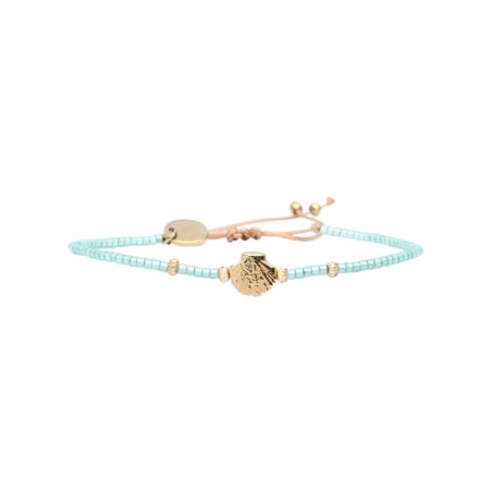 Bracelet Hizya blue Maldives Wild summer bleu vert d'eau