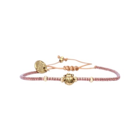Bracelet Hizya Sahara Lucky belle or rose terracota