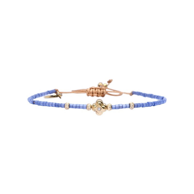 Bracelet Hizya Santorini Lucky belle bleu Porquerolles