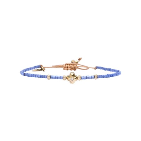Bracelet Hizya Santorini Lucky belle bleu Porquerolles