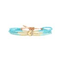 bracelet Solea blue Maldives Wild summer turquoise des mers