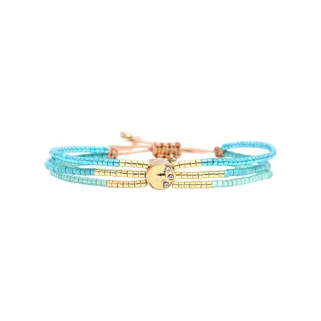 bracelet Solea blue Maldives Wild summer turquoise des mers